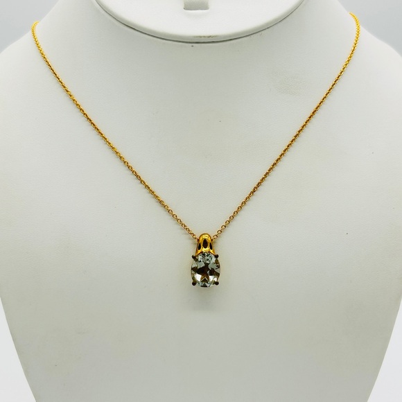 Green Amethyst Pendant; GdB; 20 Inch Chain Included - Picture 3 of 7